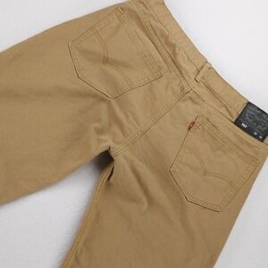 Levis 562 Loose Taper Canvas Pants Mens 36x30 (36x29) Tan Button Fly Workwear